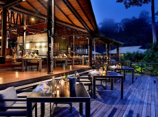 Dining room at Borneo Rainforest Lodge