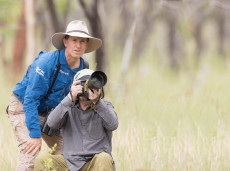Guest with bird/photography guide Luke Paterson (Credit: A. Ashfield-Smith)