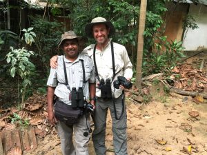 Expert bird guides Luke (Australia) Dhammi (Sri Lanka)